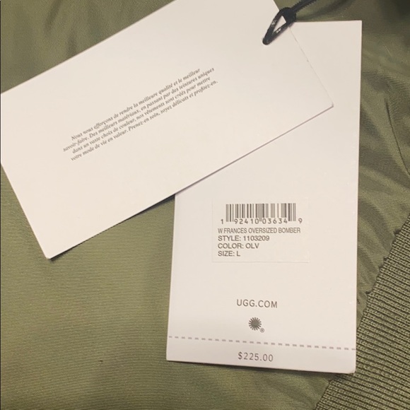 ⭐️SOLD⭐️UGG oversized bomber jacket💕 - Picture 5 of 10